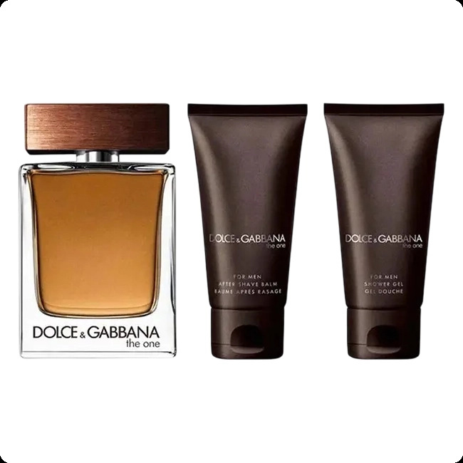 Dolce & Gabbana The One For Men Набор (туалетная вода 100 мл + гель для душа 50 мл + бальзам после бритья 50 мл) для мужчин