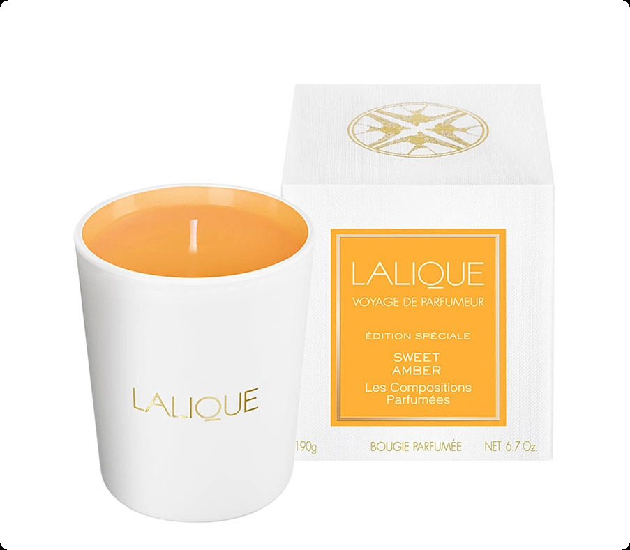 Lalique Sweet Amber Свеча 190 гр для женщин