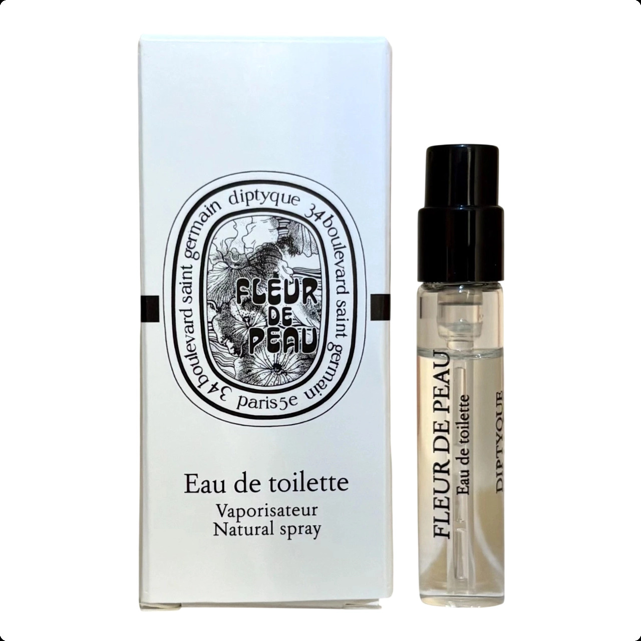 Миниатюра Diptyque Fleur de Peau Eau de Toilette Туалетная вода 2 мл - пробник духов