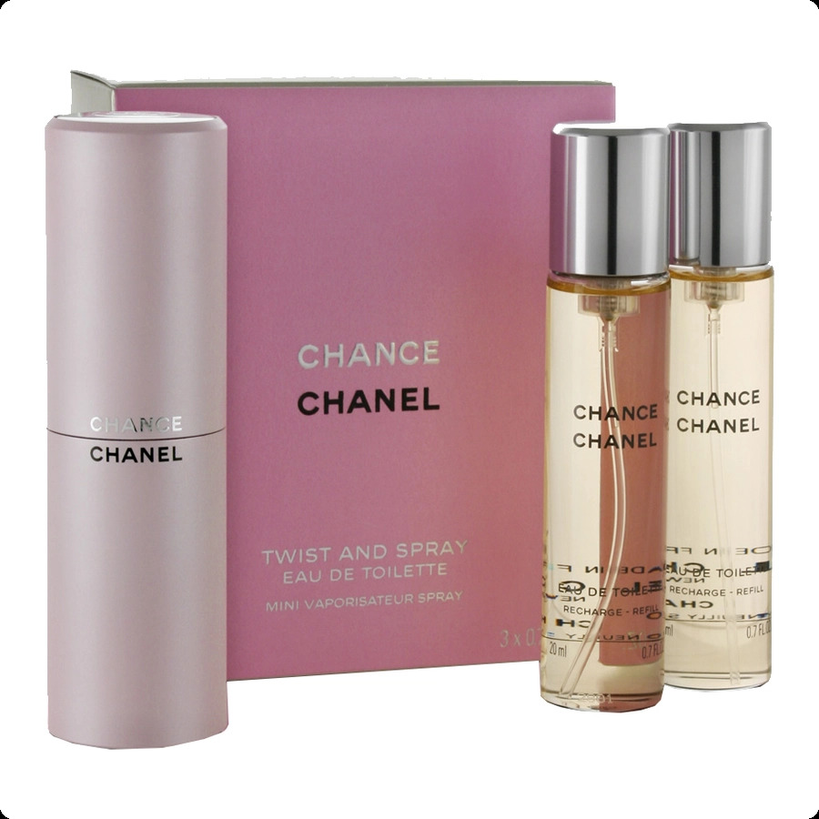 Chanel Chance Eau de Toilette Набор (туалетная вода 20 мл x 3 шт.) для женщин