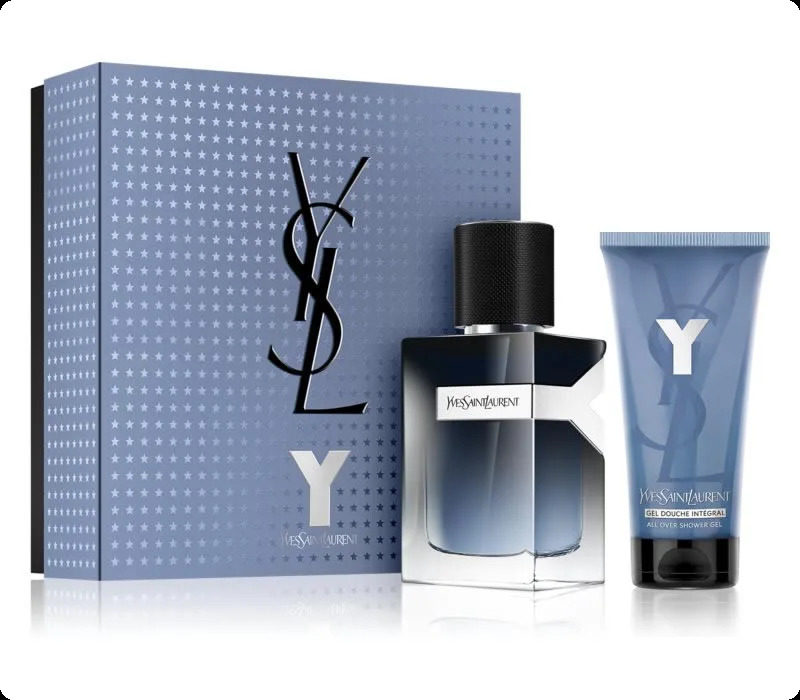 Yves Saint Laurent Y Eau de Parfum Набор (парфюмерная вода 60 мл + гель для душа 50 мл) для мужчин
