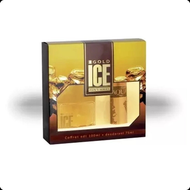 Delta Parfum Andre Renoir Ice Gold Набор (туалетная вода 100 мл + дезодорант-спрей 75 мл) для мужчин