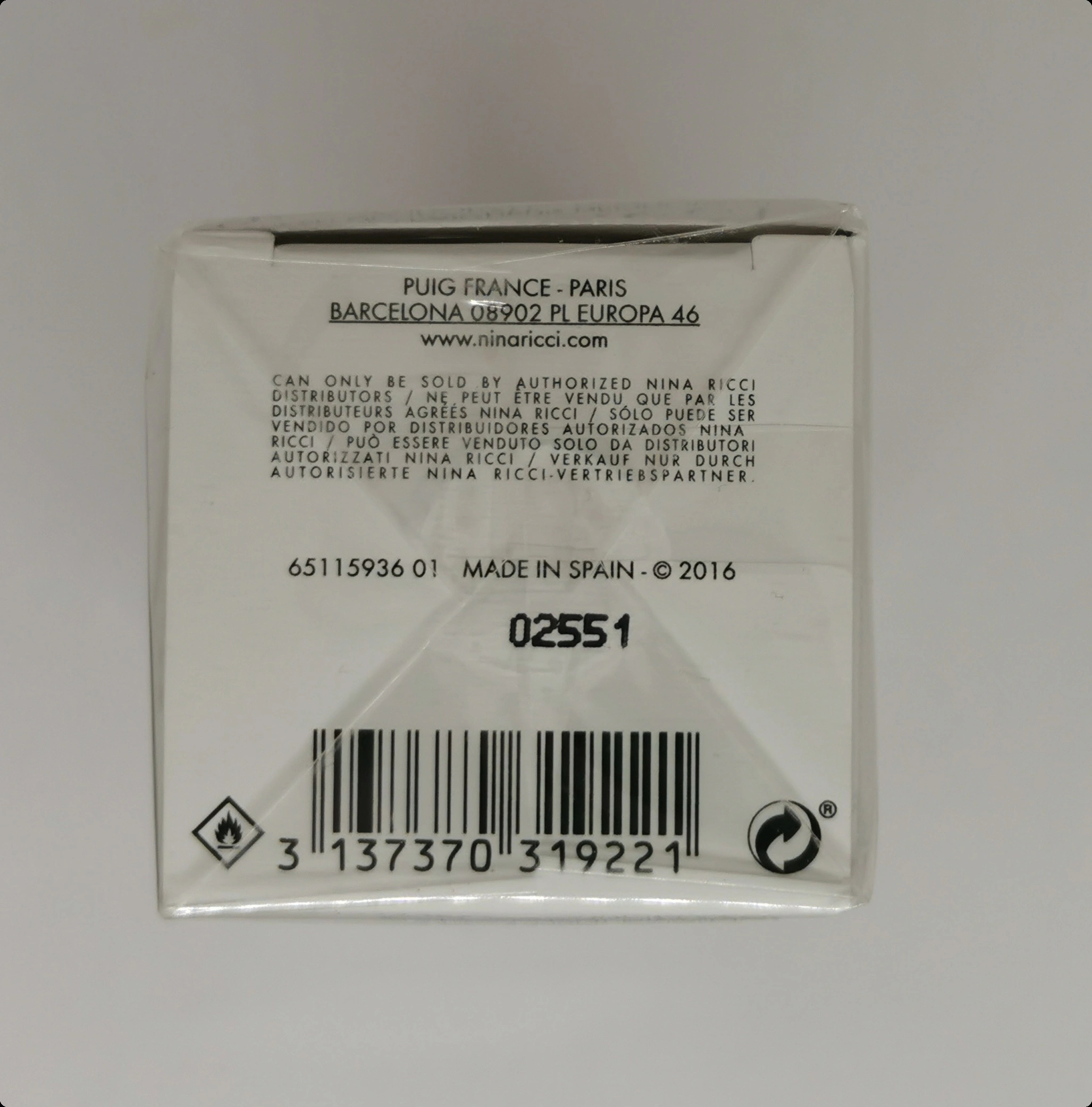 Дезодорант-спрей 150&nbsp;мл - фото штрих-кода и батч-кода на коробке