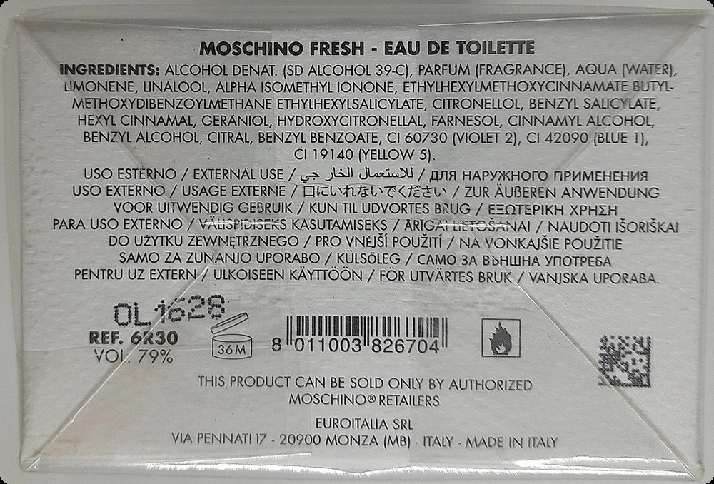 Moschino Fresh Couture Туалетная вода 50 мл для женщин