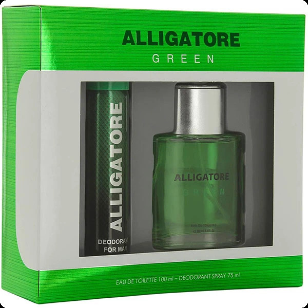 KPK Parfum Alligatore Green Набор (туалетная вода 100 мл + дезодорант-спрей 75 мл) для мужчин