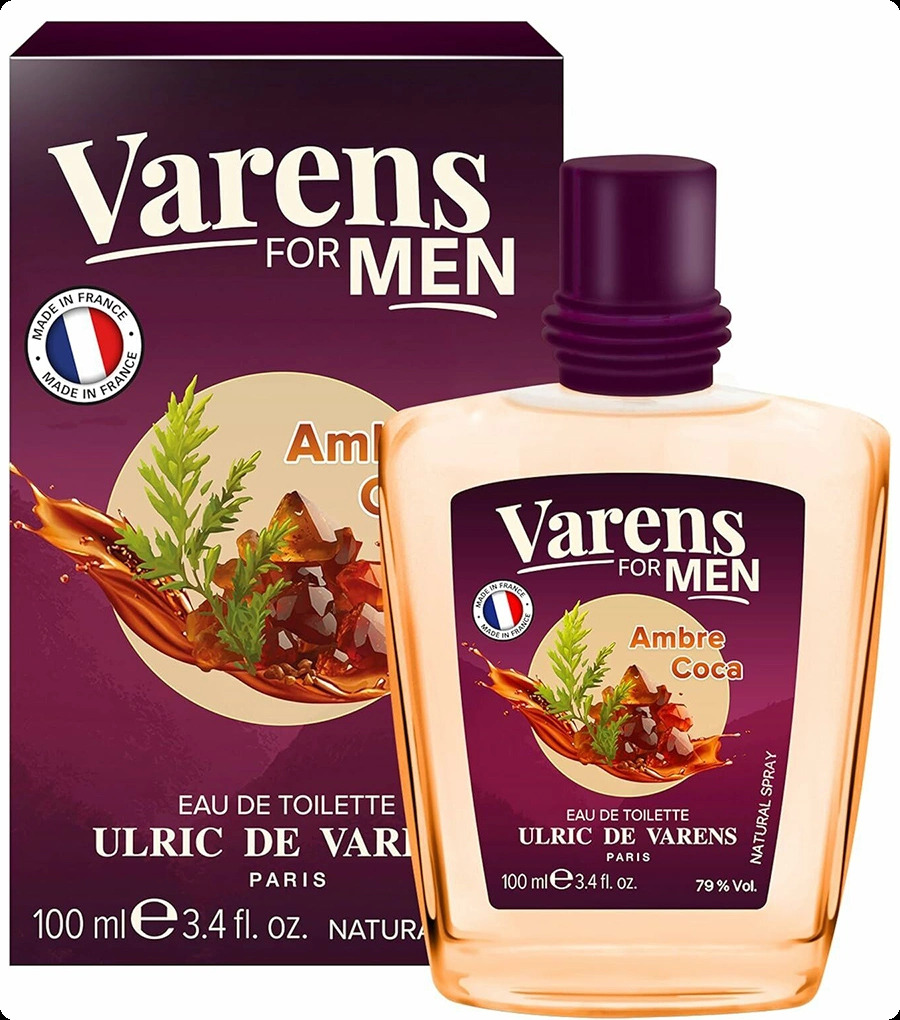 Ulric de Varens Varens For Men Ambre Coca Туалетная вода 100 мл для мужчин