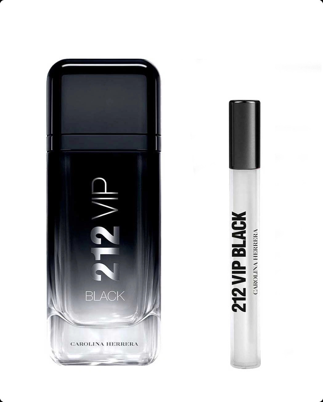 Carolina Herrera 212 VIP Black Набор (парфюмерная вода 100 мл + парфюмерная вода 10 мл) для мужчин