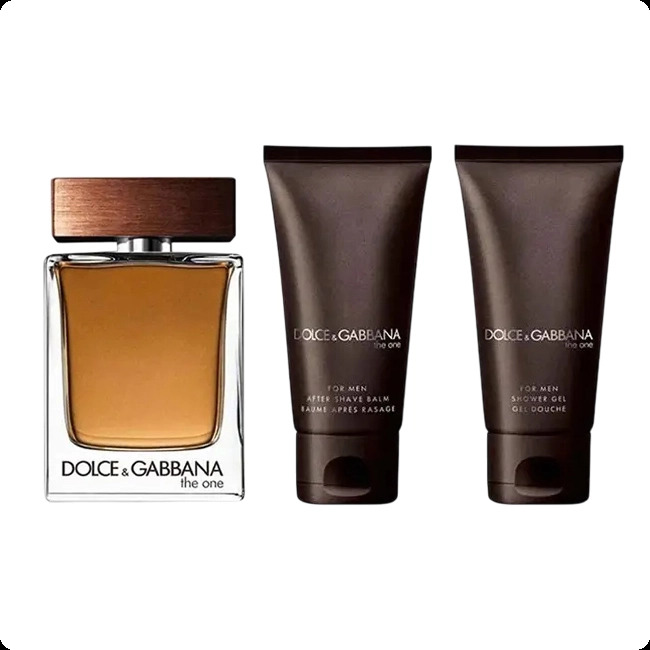 Dolce & Gabbana The One For Men Набор (туалетная вода 50 мл + гель для душа 50 мл + бальзам после бритья 50 мл) для мужчин
