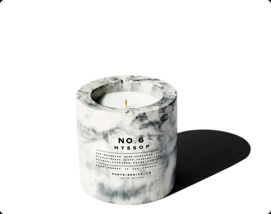 Фотогеникс ко №6 хиссоп керамическая свеча для женщин и мужчин