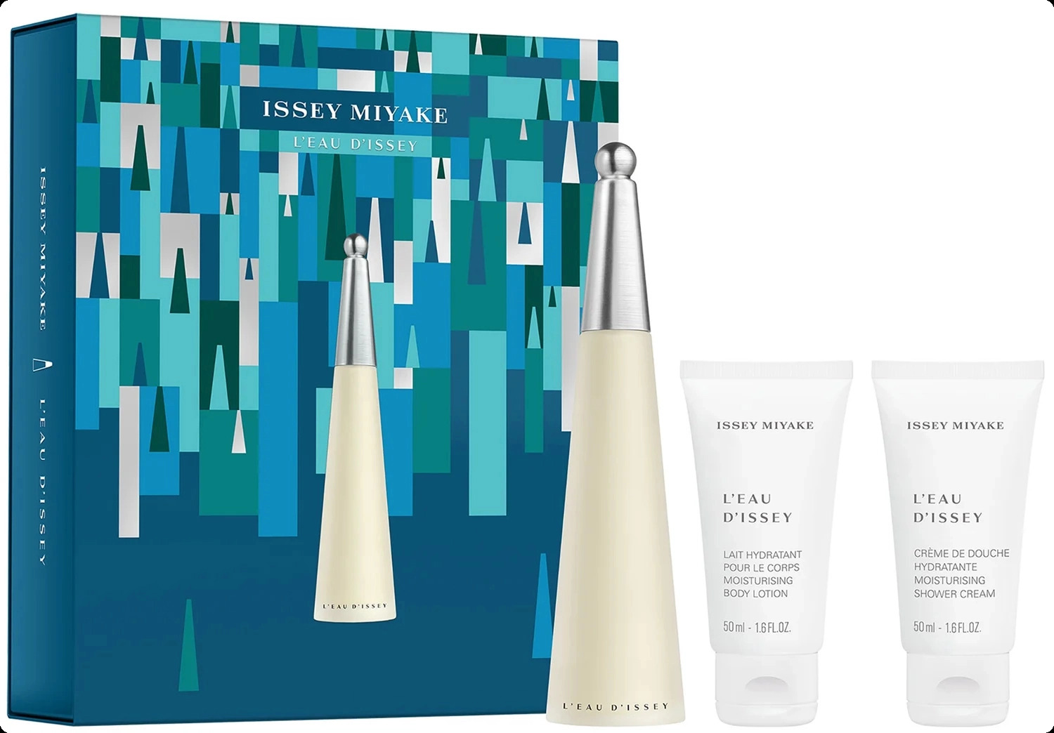 Issey Miyake L Eau D Issey Набор (туалетная вода 50 мл + гель для душа 50 мл + лосьон для тела 50 мл) для женщин