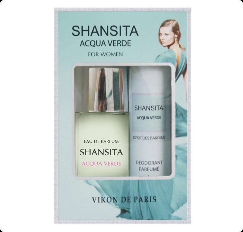 Nouvelle Etoile Shansita Acqua Verde Набор (парфюмерная вода 50 мл + дезодорант-спрей 75 мл) для женщин