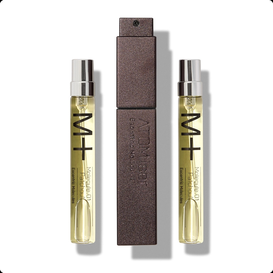 Escentric Molecules Molecule 01 Patchouli Набор (туалетная вода 8.5 мл + туалетная вода 8.5 мл + туалетная вода 8.5 мл + аксессуар) для женщин и мужчин