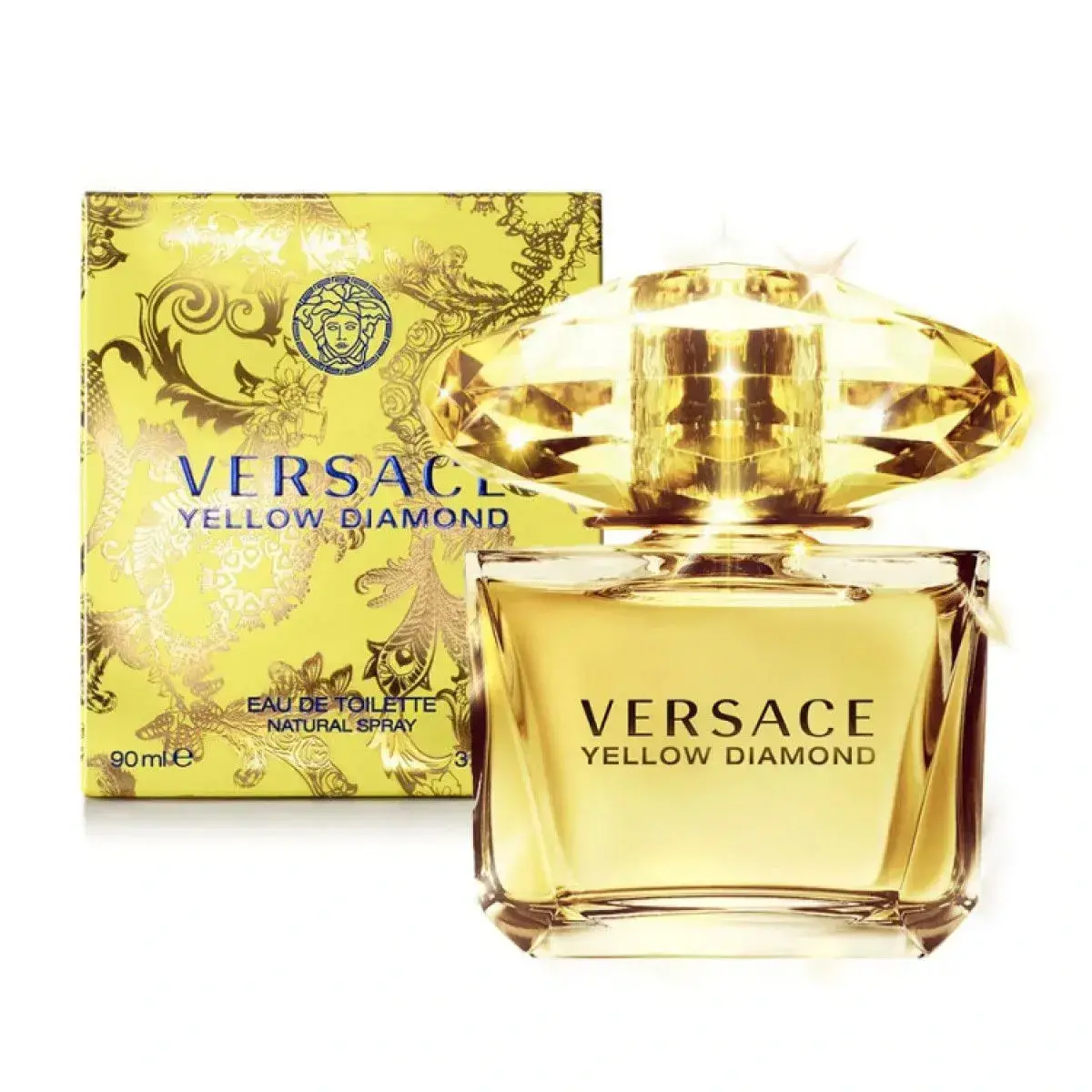 Желтые ароматы. Туалетная вода Yellow Diamond Versace, 90ml. Versace Yellow Diamond туалетная вода 90 мл. Духи Версаче диамонд желтые. Versace Yellow Diamond туалетная вода 50 мл.