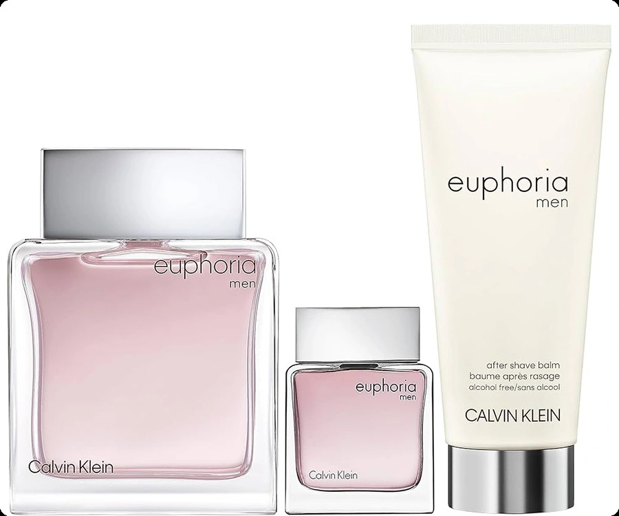 Calvin Klein Euphoria Men Набор (туалетная вода 100 мл + туалетная вода 15 мл + бальзам после бритья 100 мл) для мужчин