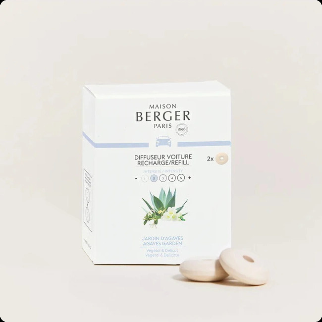 Maison Berger Agaves Garden Набор (аромадиффузор для авто 17 мл x 2 шт.) для женщин и мужчин
