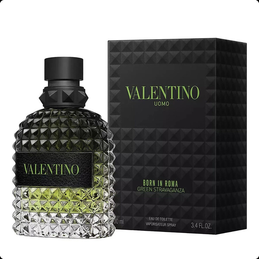 Valentino Uomo Born In Roma Green Stravaganza Туалетная вода 100 мл для мужчин