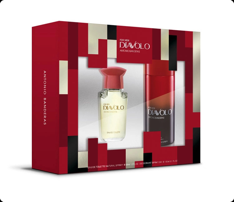 Antonio Banderas Diavolo Men Набор (туалетная вода 50 мл + дезодорант-спрей 150 мл) для мужчин