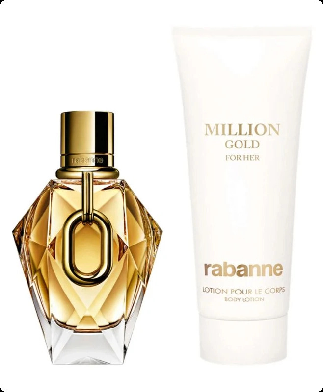 Paco Rabanne Million Gold For Her Набор (парфюмерная вода (уценка) 50 мл + лосьон для тела (уценка) 100 мл) для женщин