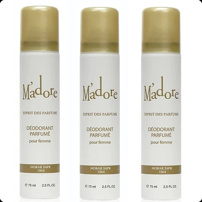Nouvelle Etoile Madore Набор (дезодорант-спрей 75 мл x 3 шт.) для женщин