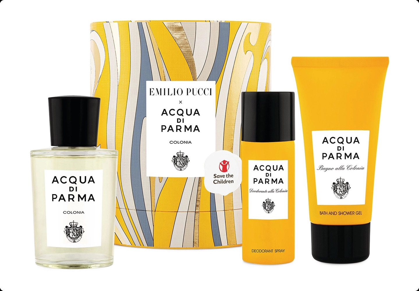 Acqua di Parma Acqua di Parma Colonia Набор (одеколон 100 мл + гель для душа 75 мл + дезодорант-спрей 50 мл) для женщин и мужчин