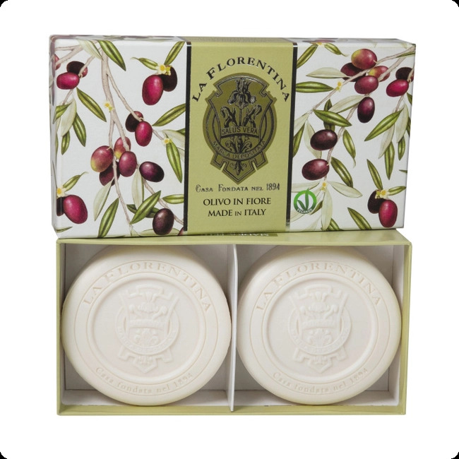 La Florentina Olive Flowers Soap Набор (мыло 115 гр x 2 шт.) для женщин и мужчин