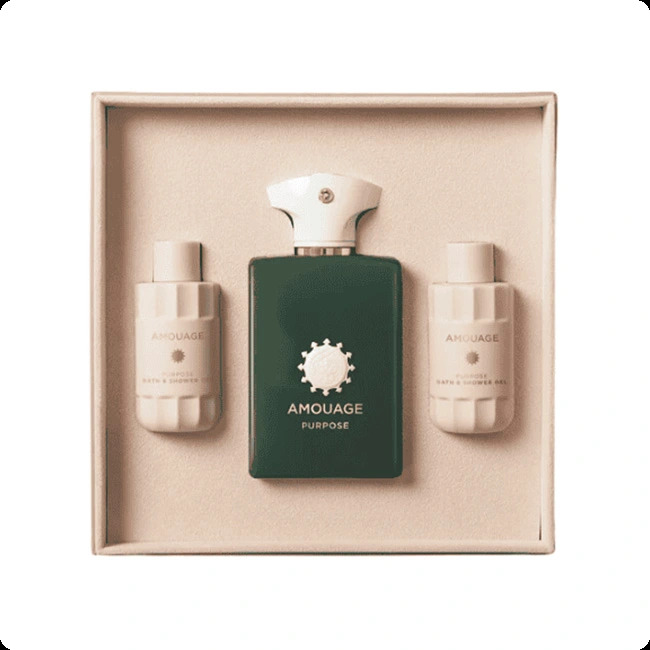 Amouage Purpose Набор (парфюмерная вода 100 мл + гель для душа 60 мл + гель для душа 60 мл) для женщин и мужчин
