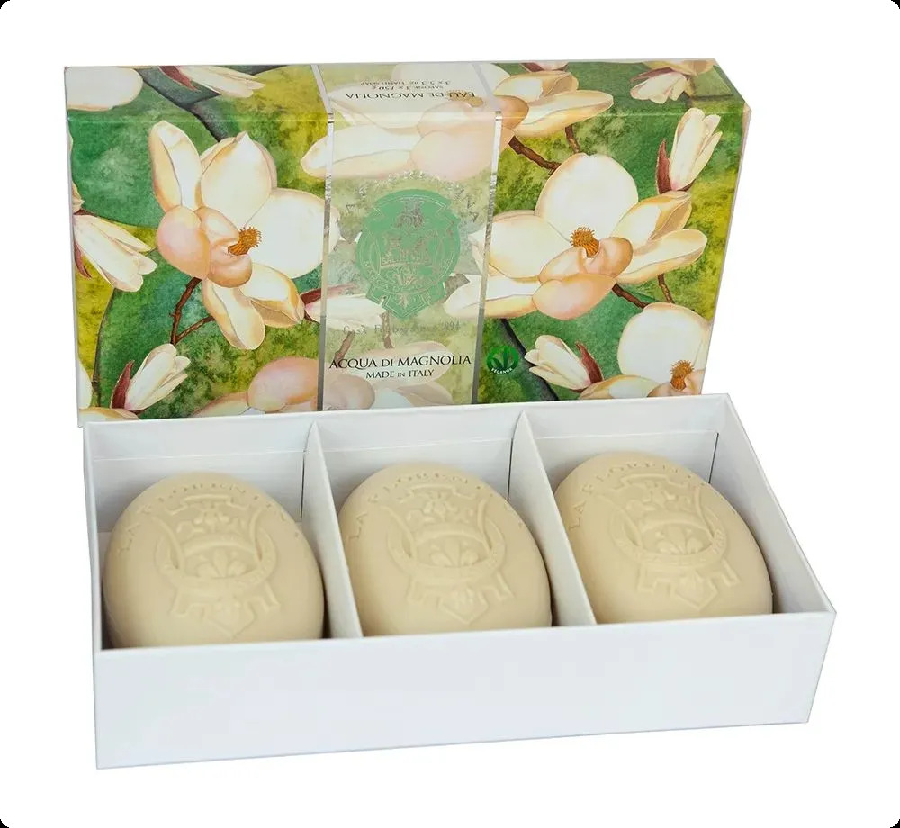 La Florentina Fresh Magnolia Soap Набор (мыло 150 гр x 3 шт.) для женщин и мужчин