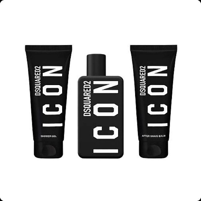 Dsquared 2 Icon Pour Homme Набор (парфюмерная вода 100 мл + гель для душа 100 мл + бальзам после бритья 100 мл) для мужчин