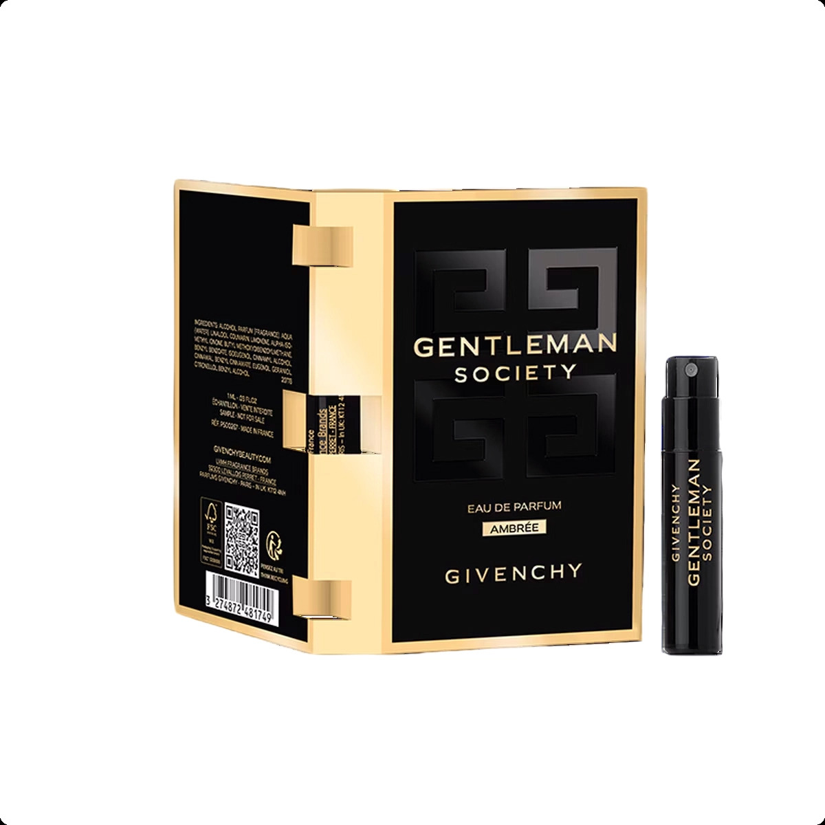 Миниатюра Givenchy Gentleman Society Ambree Парфюмерная вода 1 мл - пробник духов