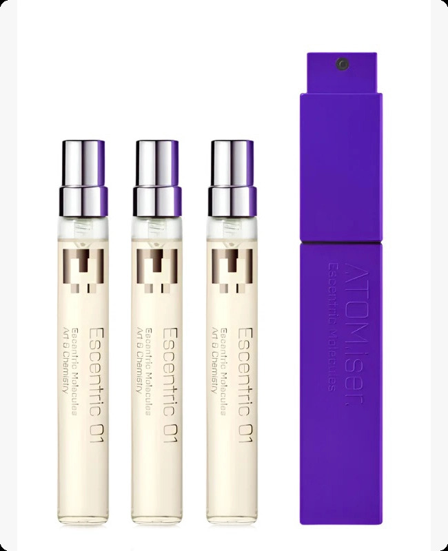 Escentric Molecules Escentric 01 Набор (туалетная вода 8.5 мл + туалетная вода 8.5 мл + туалетная вода 8.5 мл + аксессуар) для женщин и мужчин