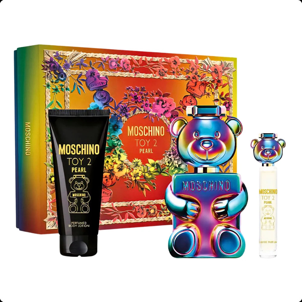 Moschino Toy 2 Pearl Набор (парфюмерная вода 100 мл + парфюмерная вода 10 мл + лосьон для тела 100 мл) для женщин и мужчин