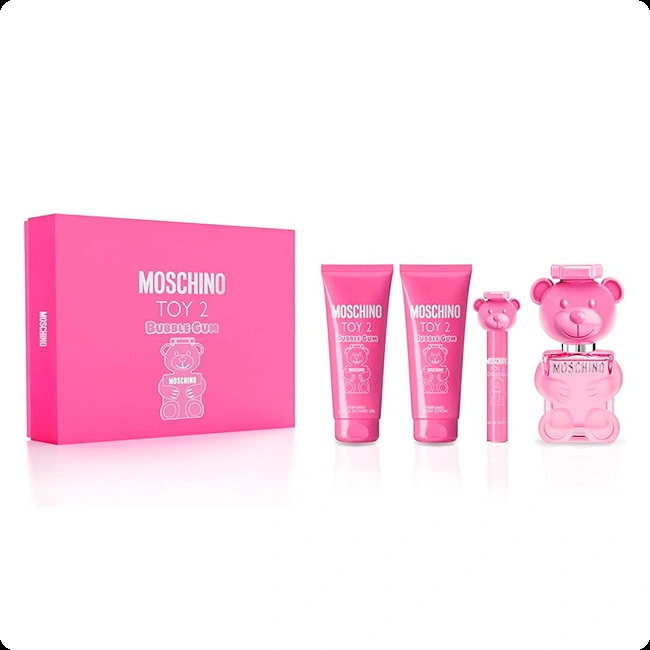 Moschino Toy 2 Bubble Gum Набор (туалетная вода 100 мл + туалетная вода 10 мл + гель для душа 100 мл + лосьон для тела 100 мл) для женщин