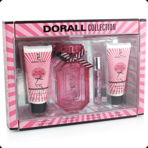 Dorall Collection Beau Monde Набор (парфюмерная вода 100 мл + парфюмерная вода 10 мл + гель для душа 50 мл + лосьон для тела 50 мл) для женщин