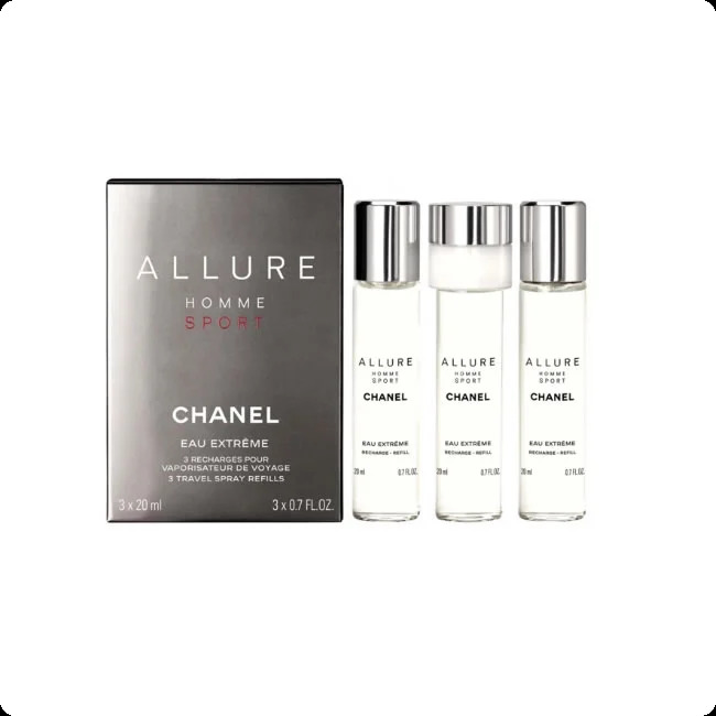 Chanel Allure Homme Sport Eau Extreme Набор (парфюмерная вода 20 мл x 3 шт.) для мужчин