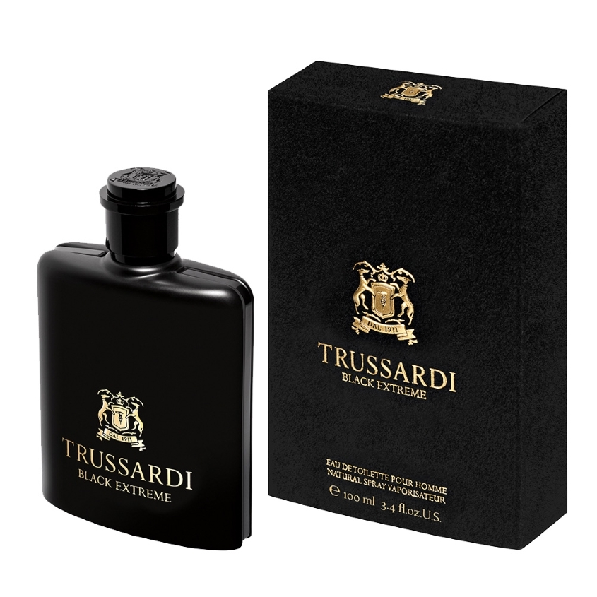 Туалетная вода trussardi. Trussardi Black extreme m EDT 30 ml. Труссарди Блэк экстрим 100мл. Trussardi Black extreme 100 ml. Труссарди духи мужские 100 мл.