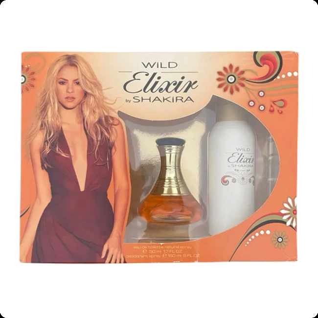 Shakira Wild Elixir Набор (туалетная вода 50 мл + дезодорант-спрей 150 мл) для женщин