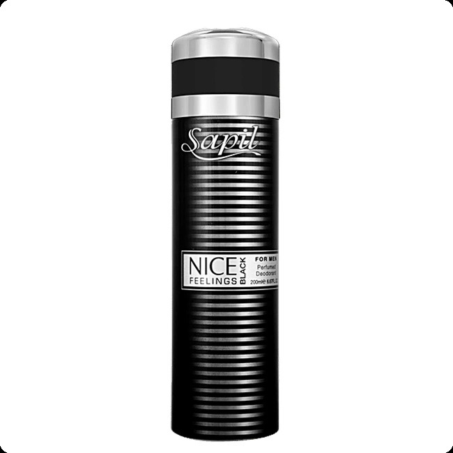 Sapil Nice Feelings Black Дезодорант-спрей 200 мл для мужчин