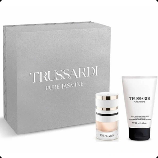 Trussardi Pure Jasmine Набор (парфюмерная вода 60 мл + скраб для тела 100 мл) для женщин