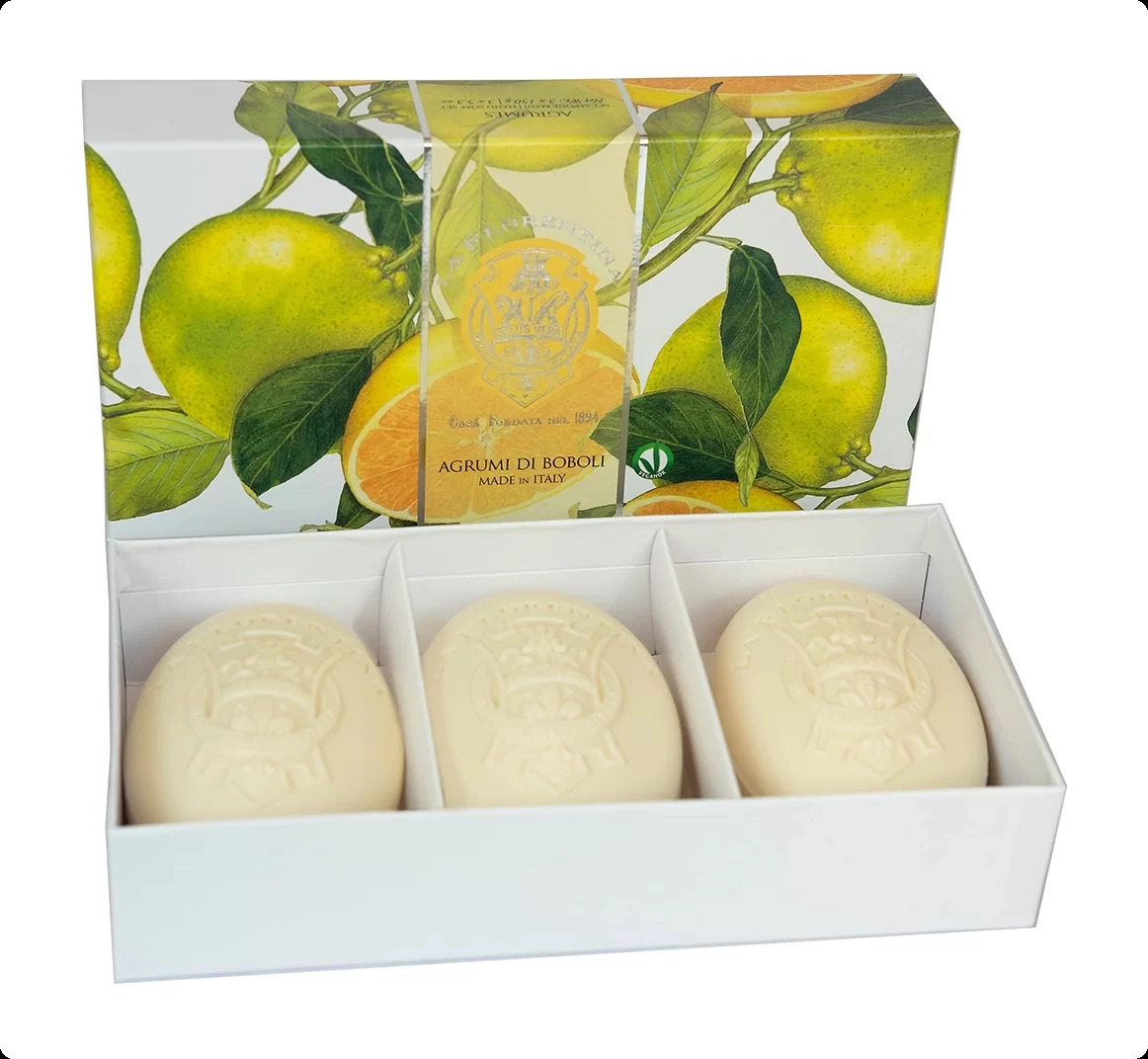 La Florentina Citrus Soap Набор (мыло 150 гр x 3 шт.) для женщин и мужчин