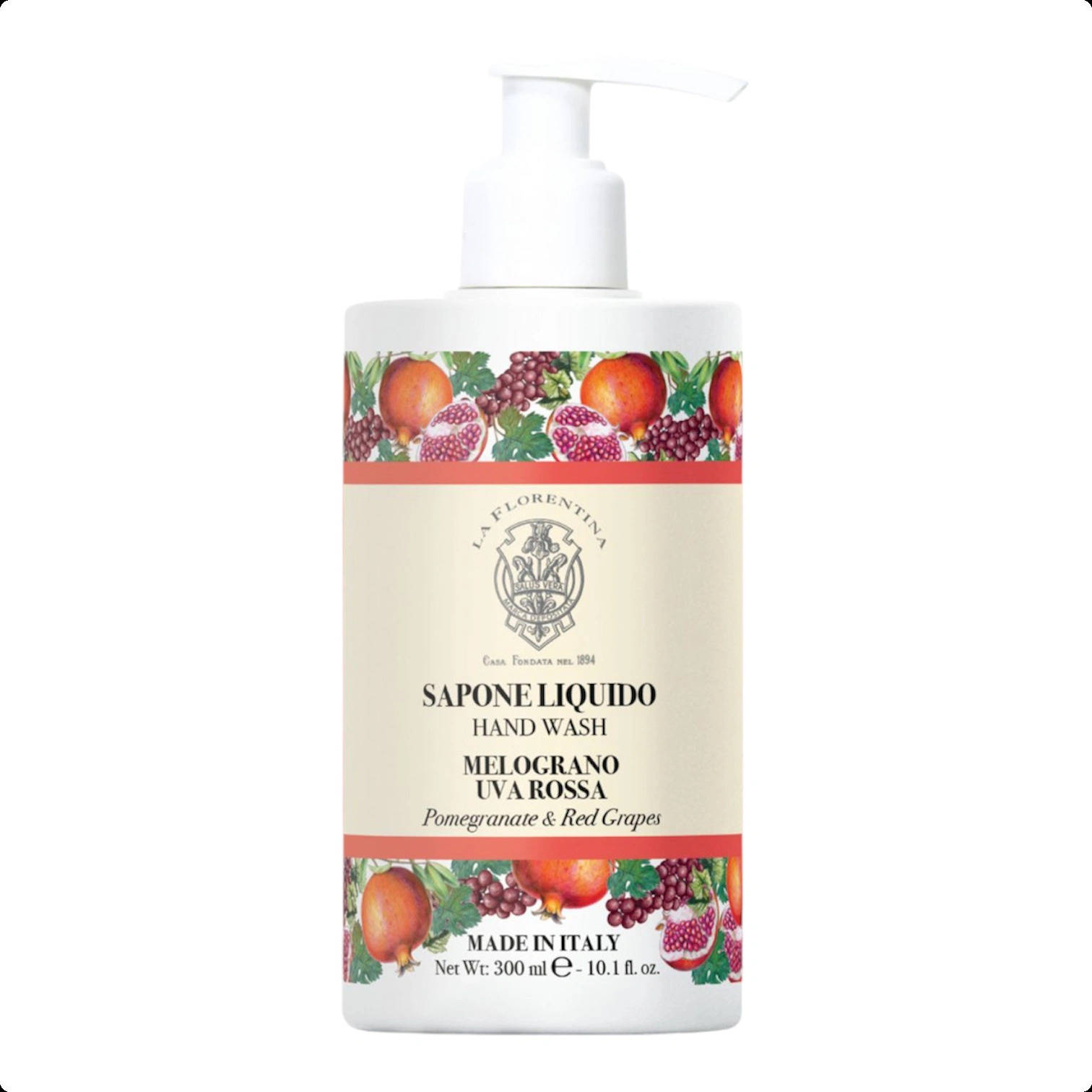 La Florentina Pomegranate and Red Grapes Жидкое мыло 300 мл для женщин и мужчин