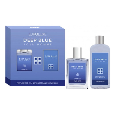 Euroluxe Deep Blue набор парфюмерии