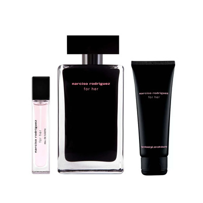 Narciso Rodriguez Narciso Rodriguez For Her Набор (туалетная вода 100 мл + туалетная вода 10 мл + гель для душа 50 мл)