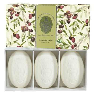 La Florentina Olive Flowers Soap Набор (мыло 150 гр x 3 шт.)