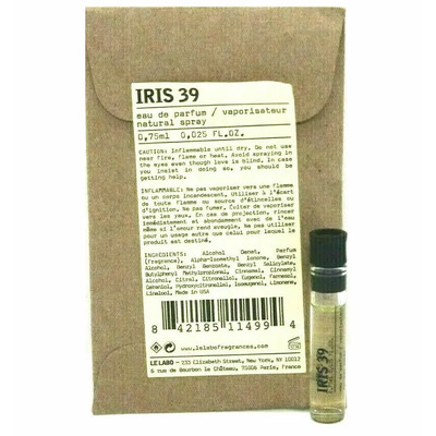 Миниатюра Le Labo Iris 39 Парфюмерная вода 0.75 мл - пробник духов