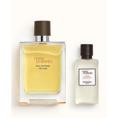 Hermes Terre d Hermes Eau Intense Vetiver Набор (парфюмерная вода 100 мл + лосьон после бритья 40 мл)