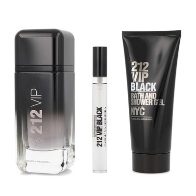 Carolina Herrera 212 VIP Black Набор (парфюмерная вода 100 мл + парфюмерная вода 10 мл + гель для душа 100 мл)