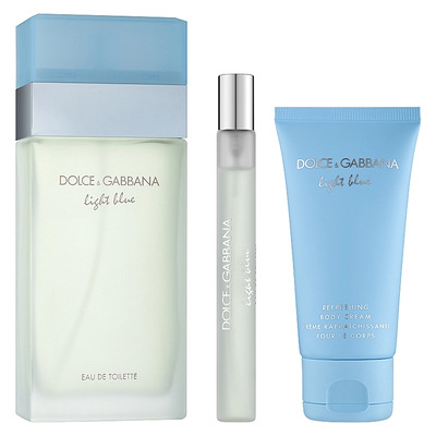 Dolce & Gabbana Light Blue Набор (туалетная вода 100 мл + туалетная вода 10 мл + крем для тела 50 мл)