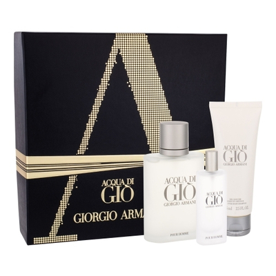 Giorgio Armani Acqua Di Gio Набор (туалетная вода 100 мл + туалетная вода 15 мл + гель для душа 75 мл)