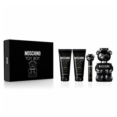 Moschino Toy Boy Набор (парфюмерная вода 100 мл + парфюмерная вода 10 мл + гель для душа 100 мл + бальзам после бритья 100 мл)