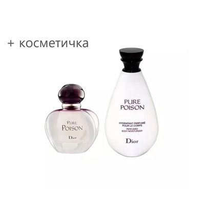 Christian Dior Pure Poison Набор (парфюмерная вода 30 мл + лосьон для тела 50 мл + косметичка)